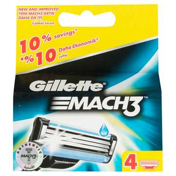 Gillette Mach3 Yedek Tıraş Bıçağı 4lü