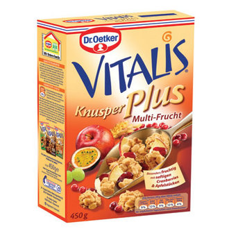 Dr. Oetker Vitalis Meyveli Çıtır Müsli 450 gr