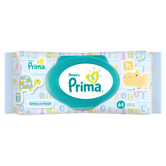 Prima Islak Havlu Temiz Ve Ferah Tekli Paket 64 Yaprak