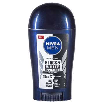 Nivea Invisible Black&amp;White Power Stick Deodorant 40Ml Erkek