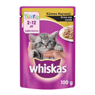 Whiskas Pouch Junior Tavuklu 100 G