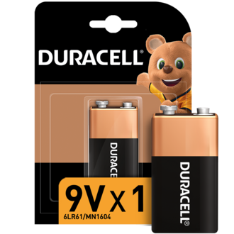 Duracell Alkalin 9 Volt Pil Tekli Paket