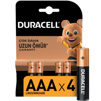 Duracell Basic İnce Kalem Pil 4’lü