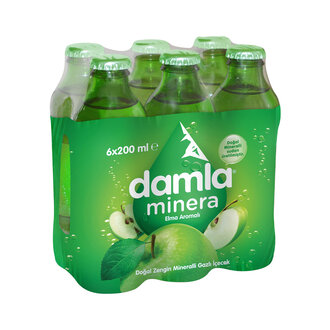Damla Minera Elma Aromalı 6X200 Ml