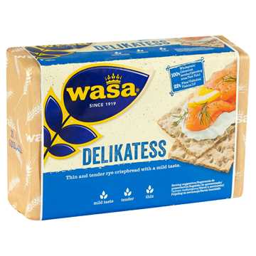 Wasa İnce Gevrek Ekmek / Crispbread Delikatess 270 G