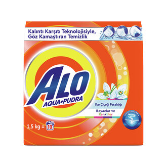 Alo Kar Çiçeği Beyazlar&amp;Renkliler 10 Yıkama 1.5 Kg