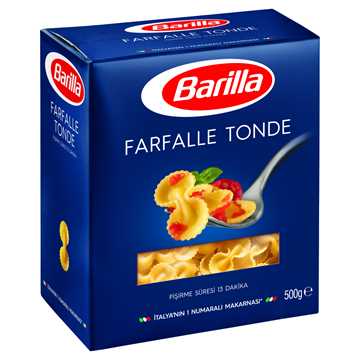 Barilla Fiyonk Farfalle Tonde Makarna 500 Gr.