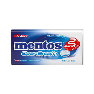 Mentos 2 Saat Clean Breath Nane Aromalı Şeker 35G