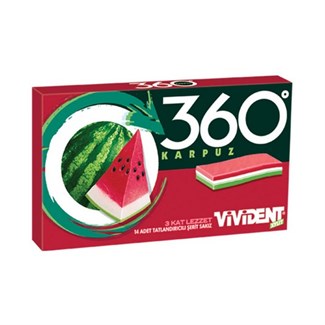 Vivident Şerit 360 3L Karpuz New Size 33 gr