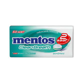 Mentos 2 Saat Clean Breath Yoğun Nane Aromalı Şeker 35G