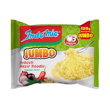 Indo Mie Noodle Jumbo Sebzeli Hazır Paket 120 gr