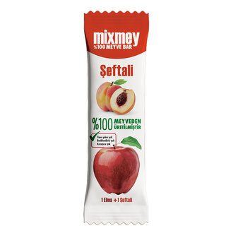 Mixmey %100 Meyve Şeftalili Meyve Bar 20G
