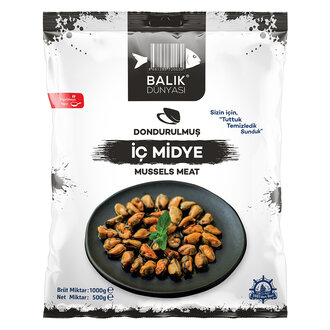 Balık Dünyası Dondurulmuş İç Midye 500G