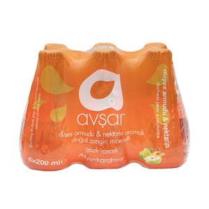 Avşar Düşes Armudu &amp; Nektarin Maden Suyu 6x200 ml