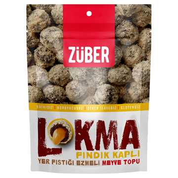 Züber Lokma Fındık Kaplı Mevye Topu 96 gr