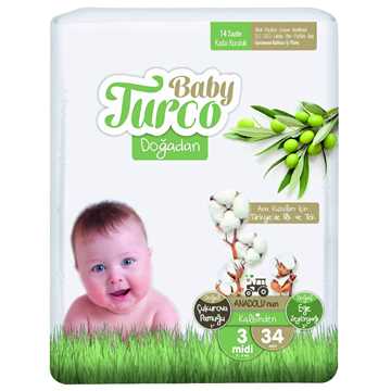 Baby Turco Doğadan Midi 34 lü