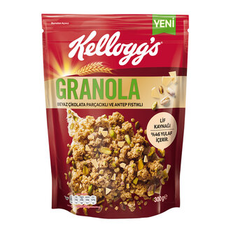 Kelloggs Granola Beyaz Çikolatalı Antep Fıstıklı 300G