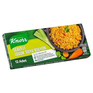 Knorr Sebzeli Tavuk Suyu Bulyon 12 Adet 120 G