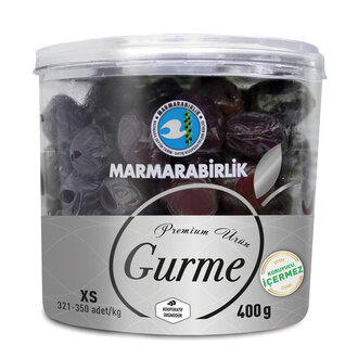 Marmarabirlik Doğal Siyah Zeytin Gurme (Xs) (321-350) 400G
