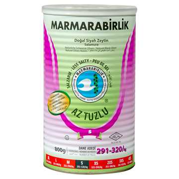 Marmarabirlik Hususi Az Tuzlu Zeytin 800 G 291-320 Adet/kg