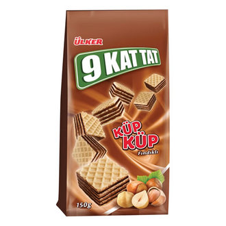Ülker 9 Kat Tat Fındıklı Küp Gofret 100 G