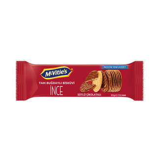 Mcvities İnce Tam Buğdaylı Sütlü Çikolatalı Bisküvi 93 gr