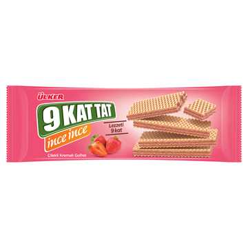 Ülker 9 Kat Gofret Çilek Kremalı 114 Gr.