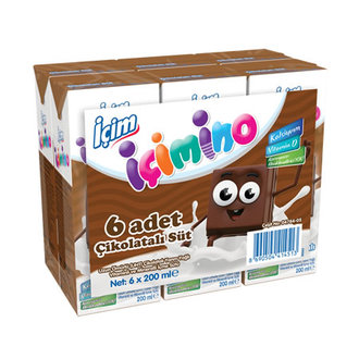 İçim İçimino Çikolatalı Süt 6X200 Ml