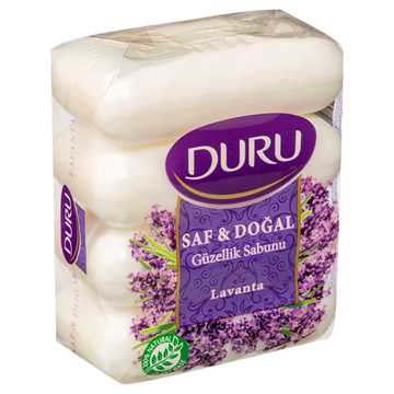 Duru Güzellik Sabunu Saf&amp;Doğal Lavanta 4X70 G