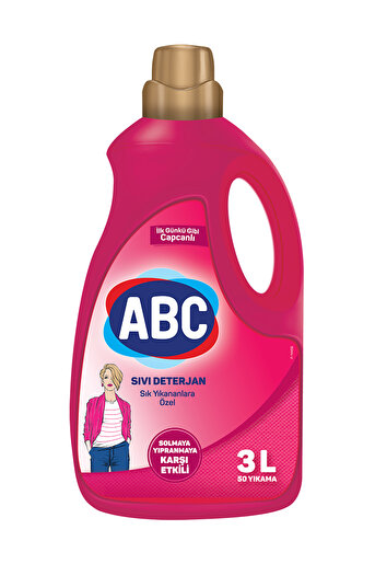 Abc Sıvı Çamaşır Deterjanı Sık Yıkananlar 3 L