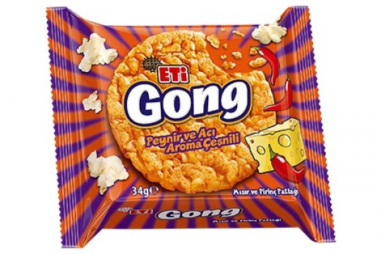 Eti Gong Peynir ve Acı Aromalı Çeşnili 34 gr