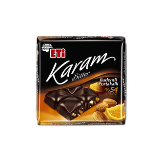 Eti Karam %54 Kakaolu Badem Portakallı Çikolata 60gr