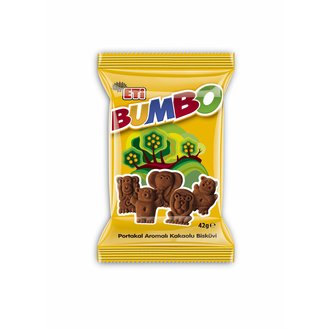 Eti Bumbo Portakal Aromalı Kakaolu Bisküvi 42G