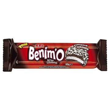 Eti Benimo Lokmalık Bitter Çikolatalı 80 gr