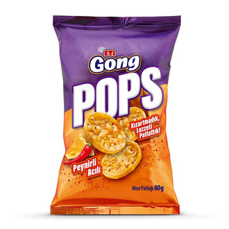 Eti Gong Pops Cips 80 gr Peynirli Acılı