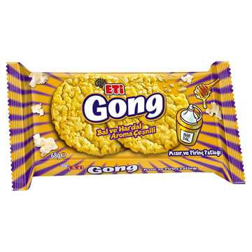 Eti Gong Ballı Hardallı Mısır Pirinç Patlağı 68 gr