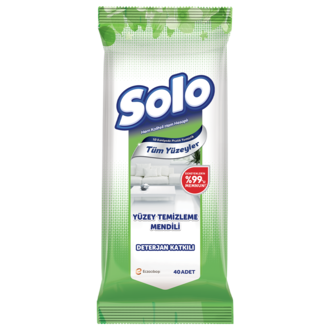Solo Islak Yüzey Temizleme Mendili 40 lı