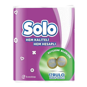 Solo Beyaz Havlu Akıllı Seçimler 12 li