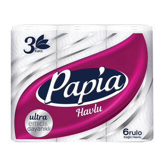 Papia Havlu 6 Lı