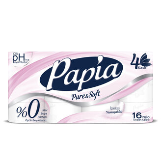 Papia Tuvalet Kağıdı Pure &amp; Soft 16lı