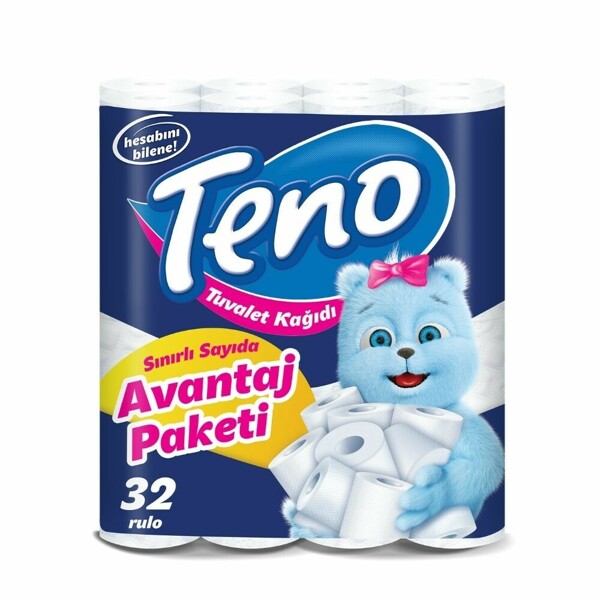 Teno Tuvalet Kağıdı Yeni Seri 32 Adet