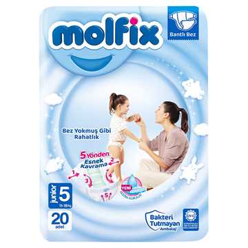 Molfix 5 Numara Junior 20li Bebek Bezi