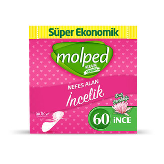 Molped Günlük Ped İnce Duş Ferahlığı Süper Ekonomik 60 Ped