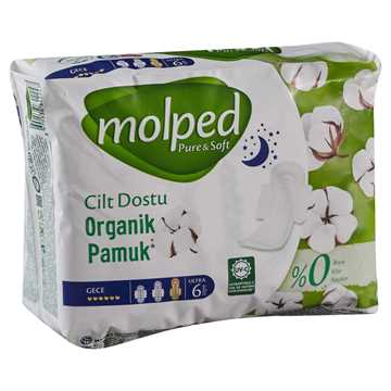 Molped Pure &amp; Soft Tekli Gece 6lı