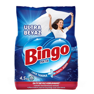 Bingo Toz Çamaşır Deterjanı 4.5 Kg Ultra Beyaz