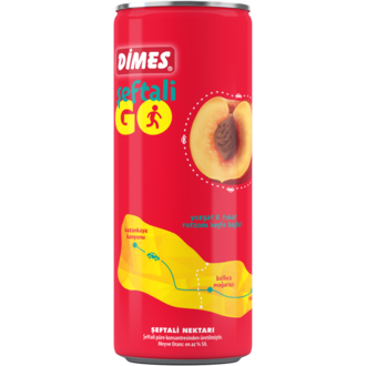Dimes Go Şeftali Nektarı Kutu 330 Ml