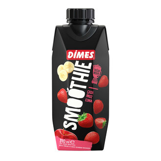 Dimes Kırmızı Smoothıe Çilek Muz Elma 310Ml