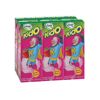 Pınar Kido Çilekli Süt 6X200 Ml