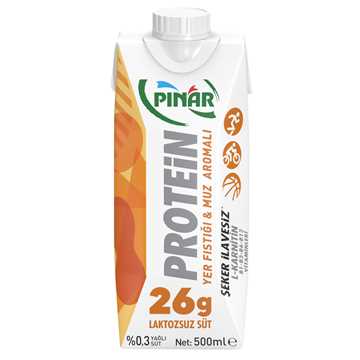 Pınar Süt Protein Muzlu Yer Fıstığı 500 Ml.