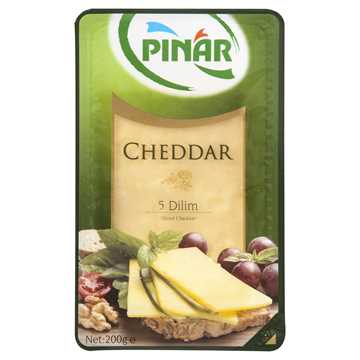 Pınar Cheddar Dilimli Peynir 200 G